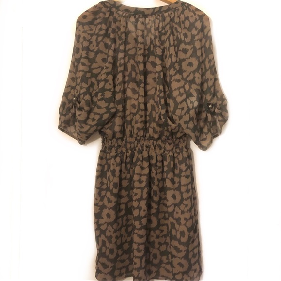 Express Leopard Print Dress Flowy Loose Modest - Picture 7 of 8